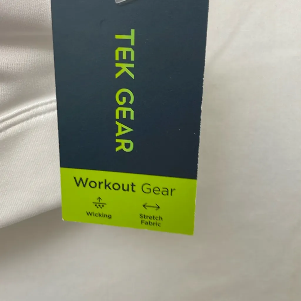 Tek Gear White Racerback Sports Bra size:2X with Front Zipper   (E4)..? - Image 4