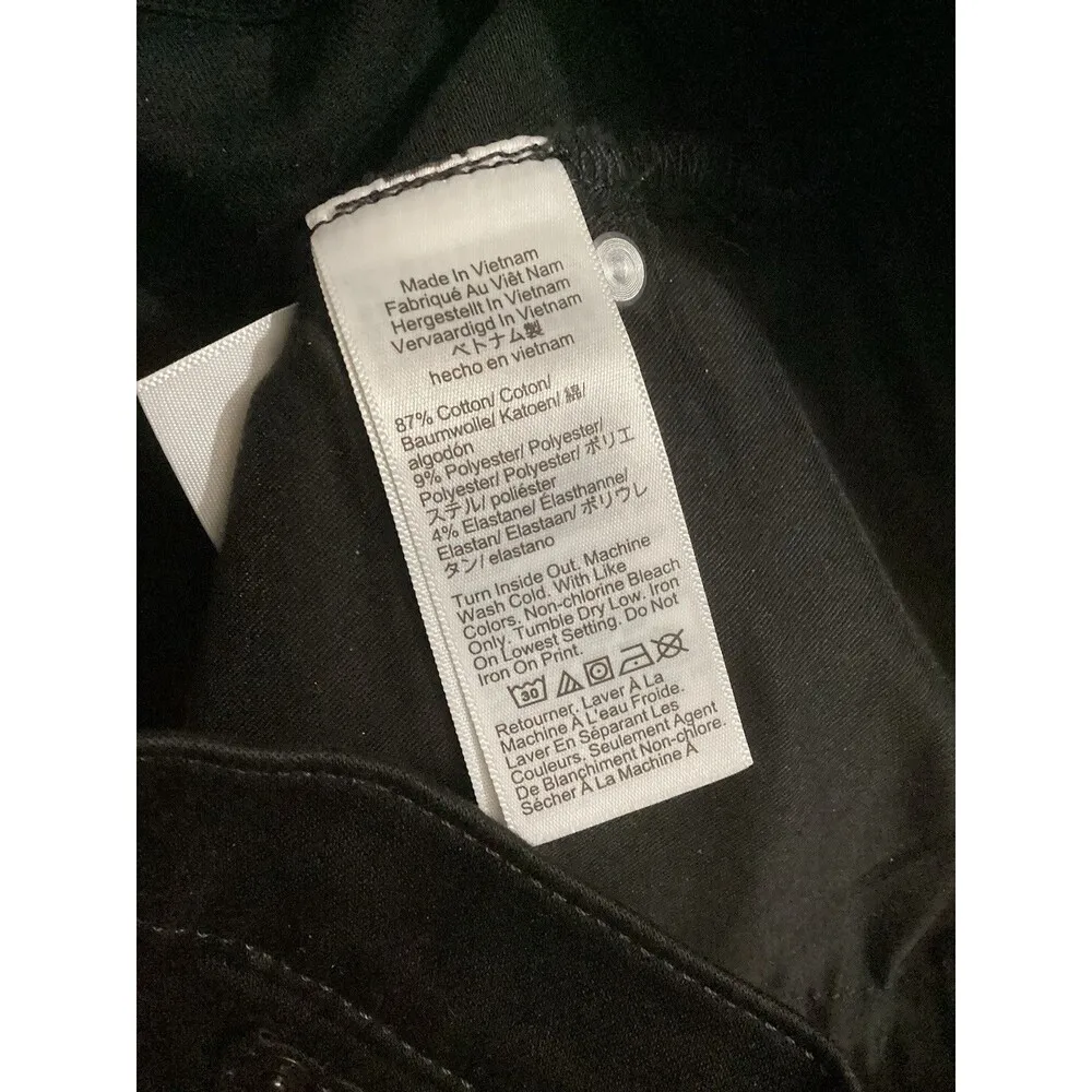 J. Crew Womens Black ‘03 Sim Jeans Mid Rise Stretch 28 - Image 7