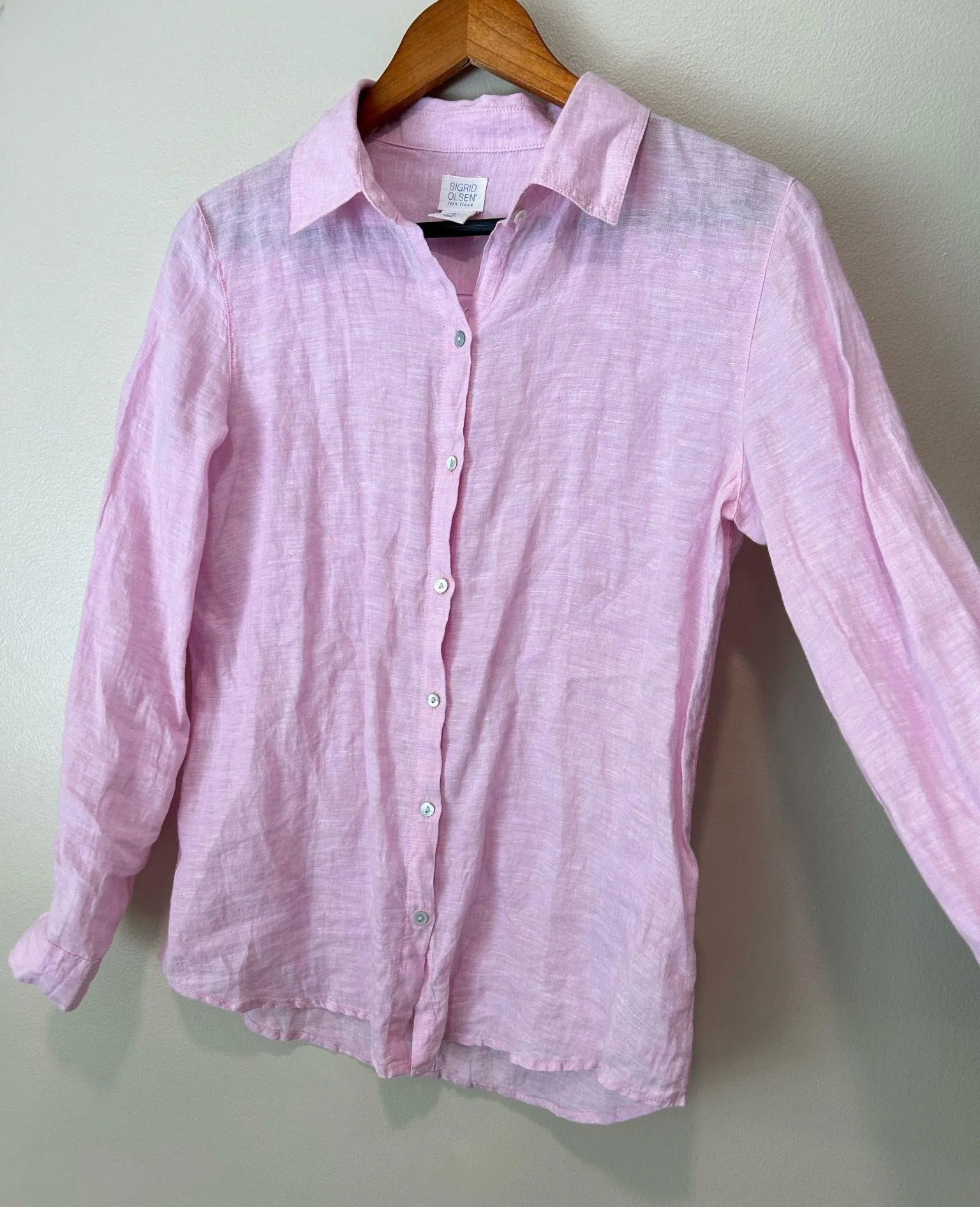 Sigrid Olsen 100% Linen Blouse  - Image 4