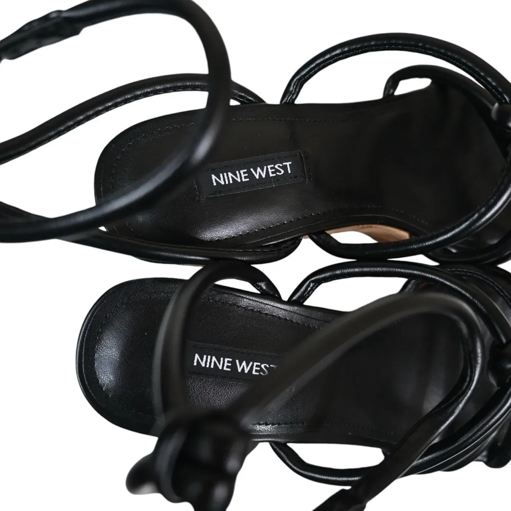 Nine West Womens 9.5 Olander Platform Sandal in Black NEW - Image 8