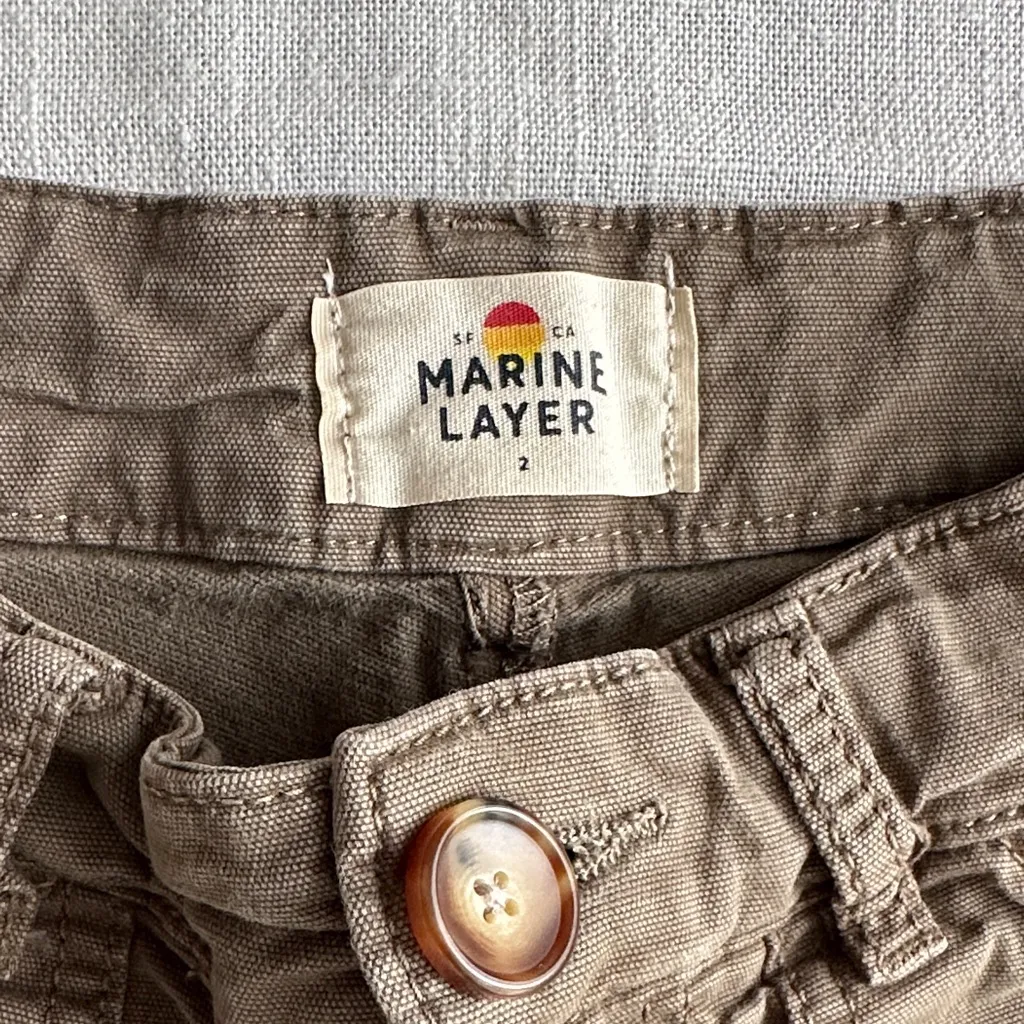 Marine Layer Earthy Green cropped pants - Image 2