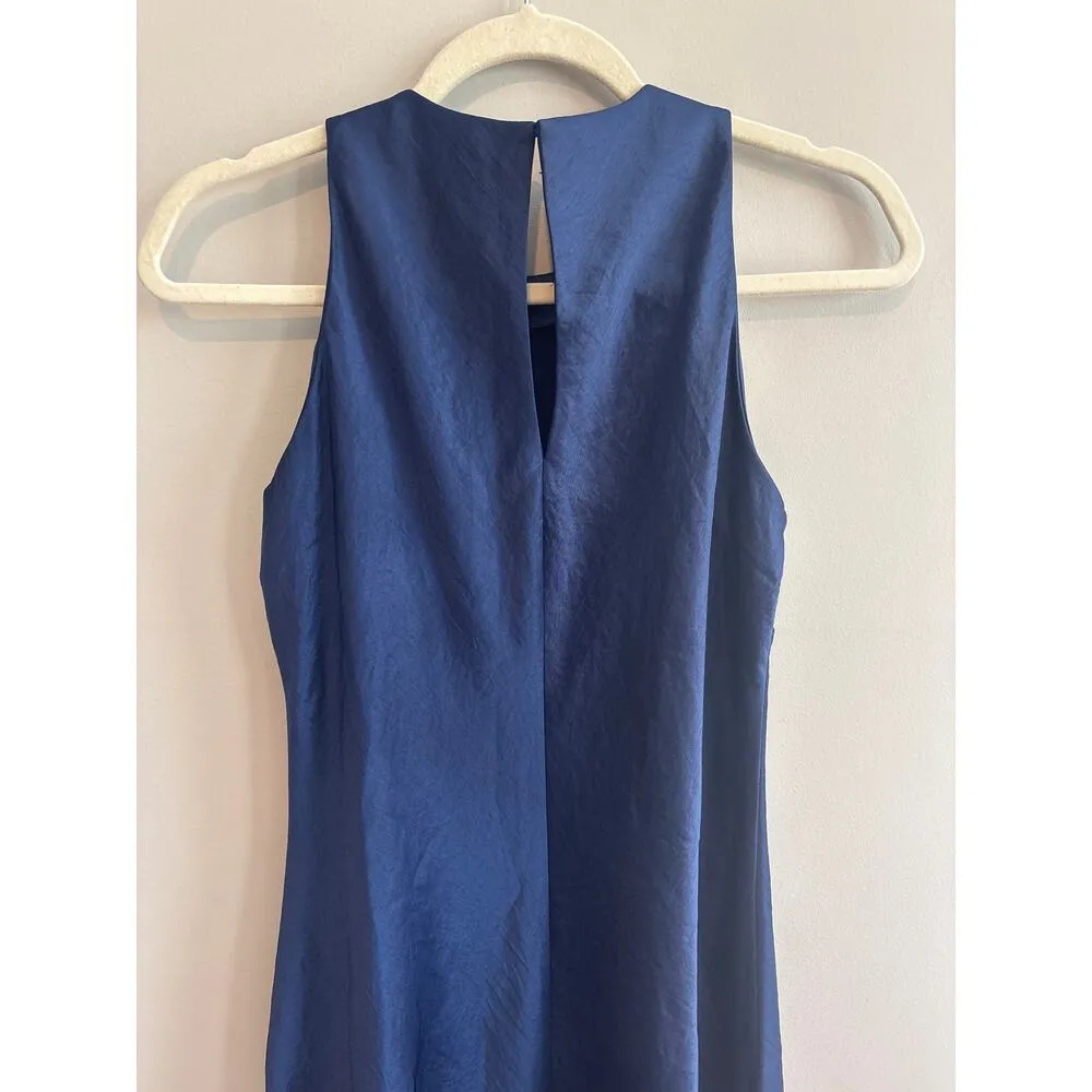 NWT Madewell Sleeveless Midi Dress In Deep Cobalt Blue Size 0 - Image 9