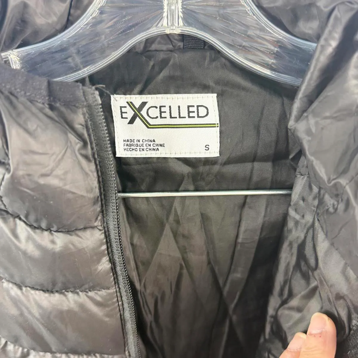 Cute Black Puffy Coat Size S - Image 3