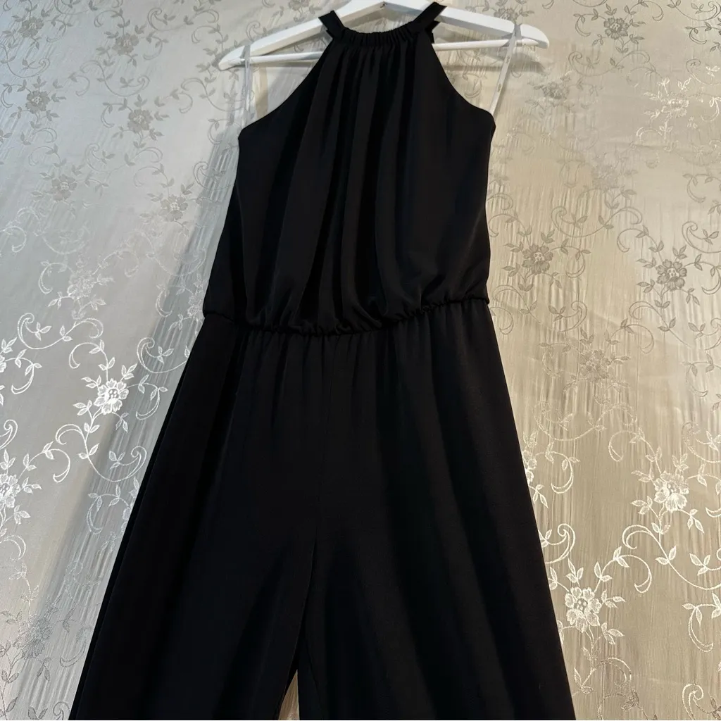 Laundry by Shelli Segal  Black Halter Jumpsuit Size 2 - Image 7