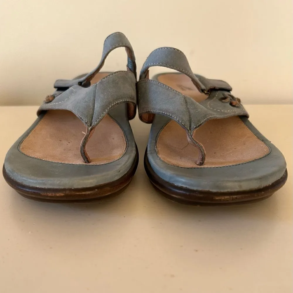 Dansko Blue Suede Leather Sandals Size 9.5 - Image 7