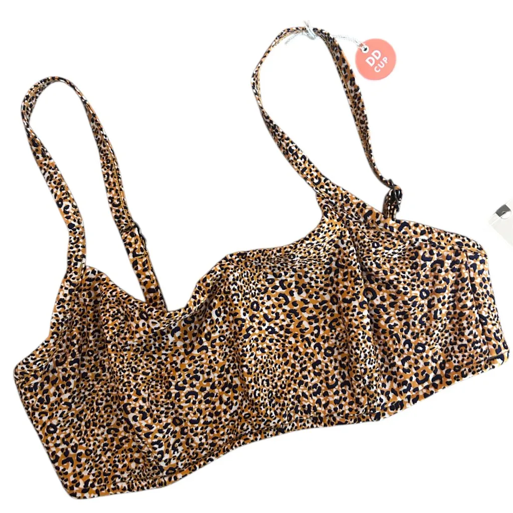 NWT SEAFOLLY ANTHROPOLOGIE SPIRIT ANIMAL BRALETTE BIKINI TOP Size 14 DD NEW - Image 2