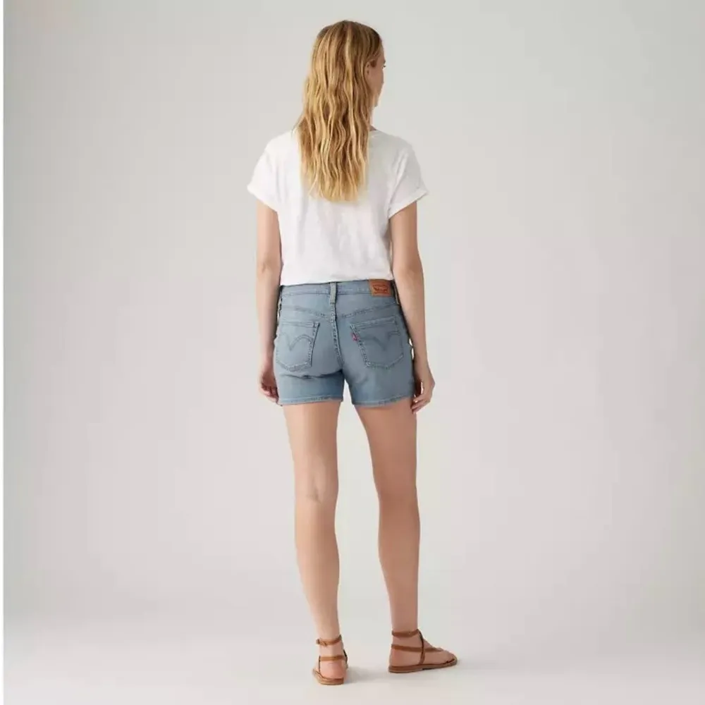 Levi’s Mid Length Denim Shorts 24 Medium Wash Blue Jean Casual Summer Classic - Image 3