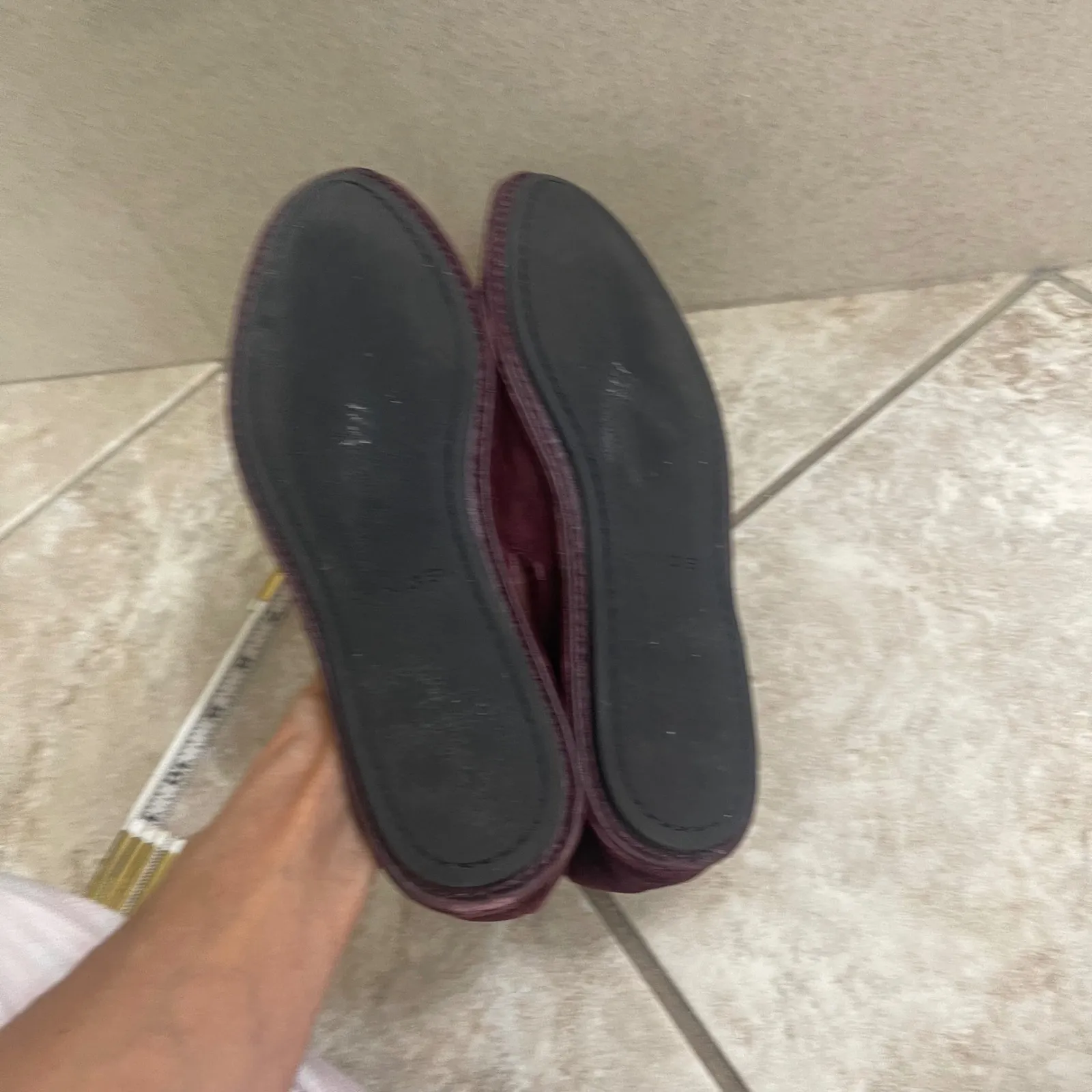 Vince Malia Womens Burgundy Suede Pointed Toe Flats Slip On Shoes Sz  US 7 EU 37 - Image 6