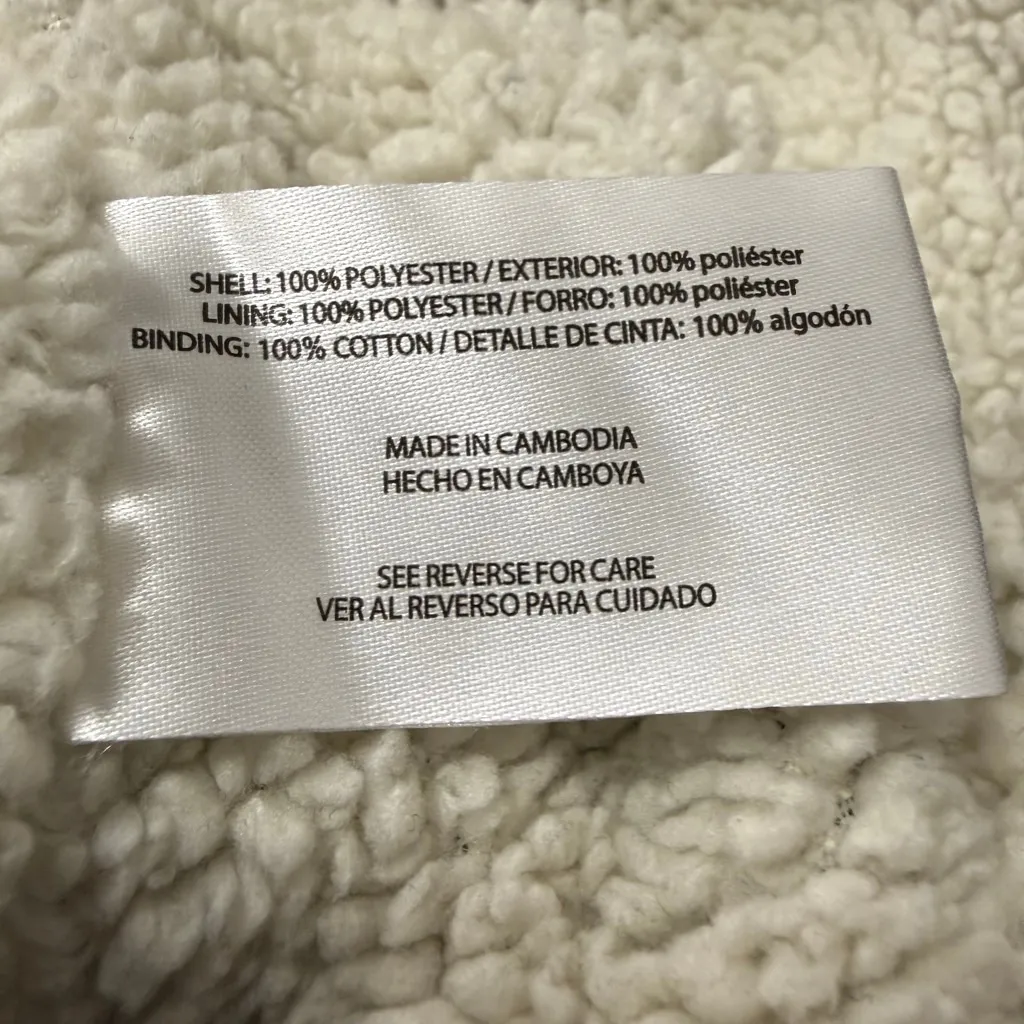 Orvis Women’s Quarter Zip Fleece Lined Pullover Sweater Blue Size Large - Image 8