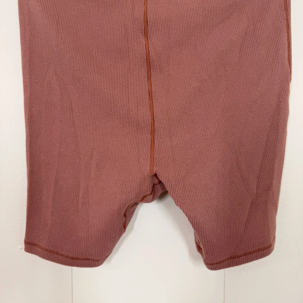 Skims Tan Ribbed Boxer Shorts - Image 9