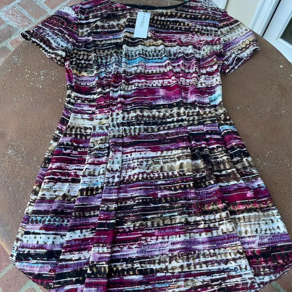 Roz & Ali abstract print dress sz 6 - Image 4