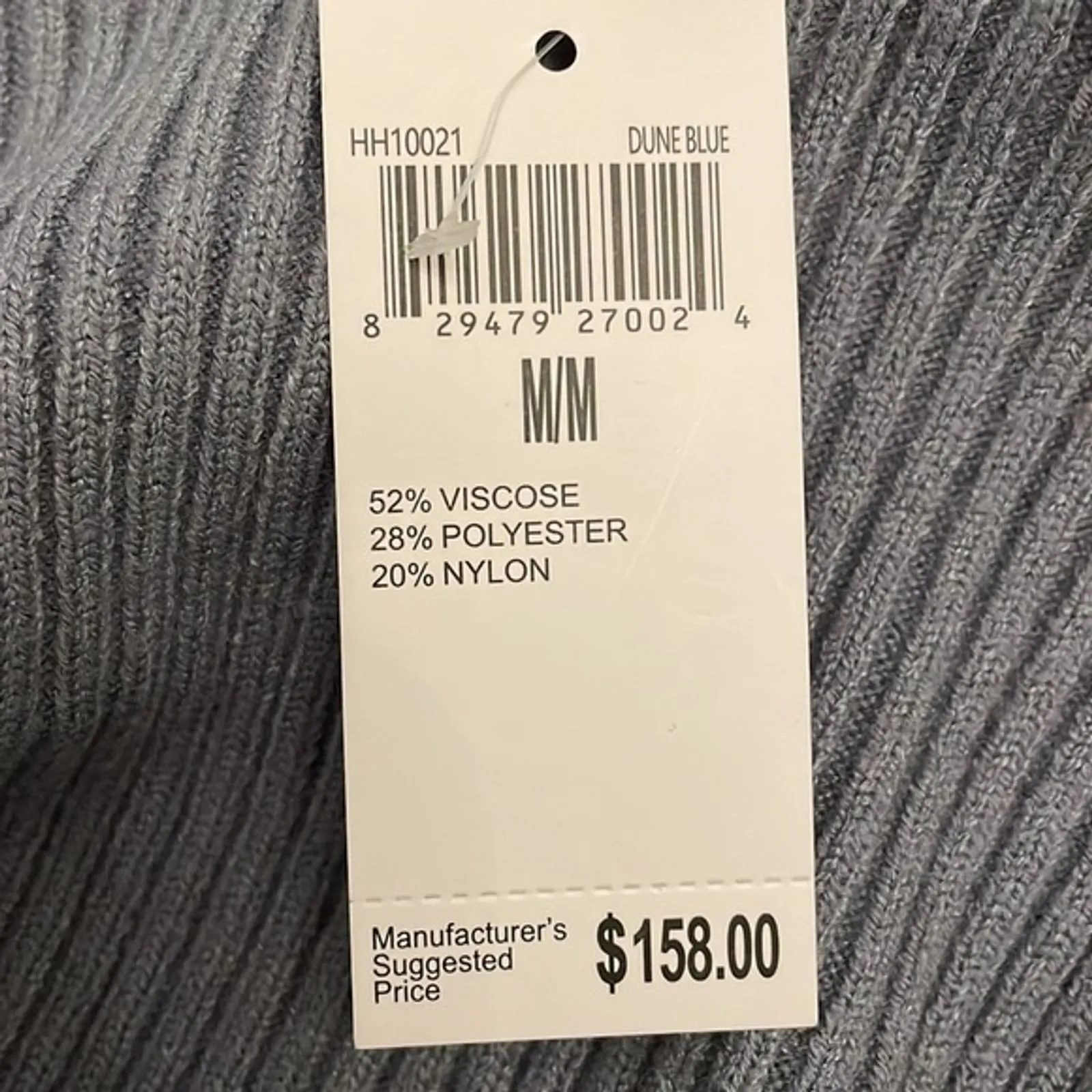 House of Harlow 1960 Dune Blue Rib Knit Sweater Dress Womens Size Medium NEW - Image 3