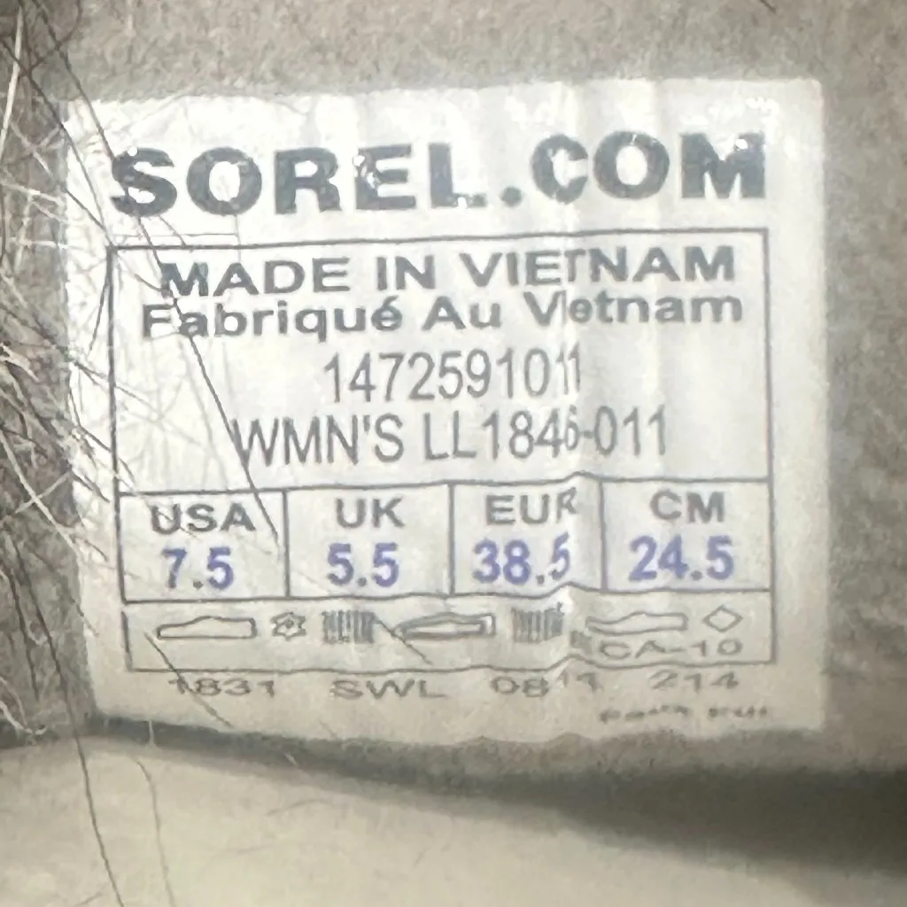 Women's Sorel Tofino II Faux Fur Lined Waterproof‎ Boot Black Size 7.5 Winter - Image 7