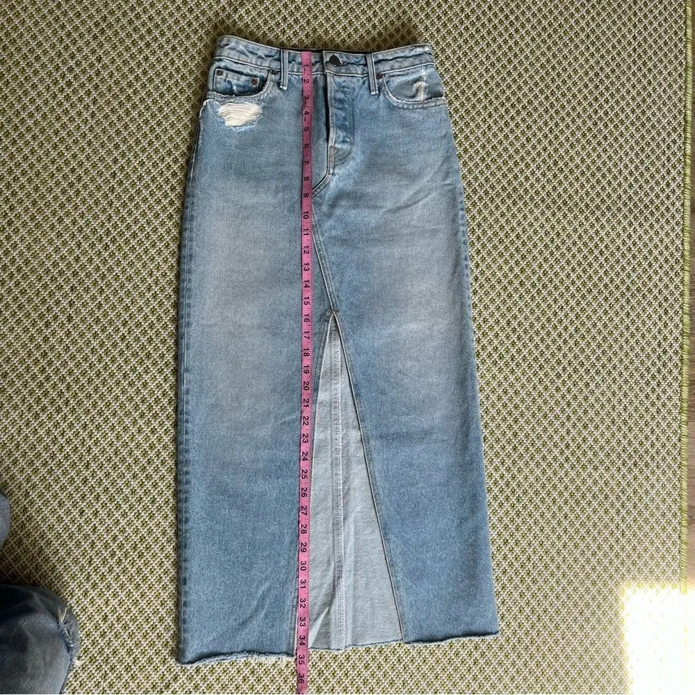 GRLFRND Isla Denim Midi Skirt Don’t Look Back - Image 8