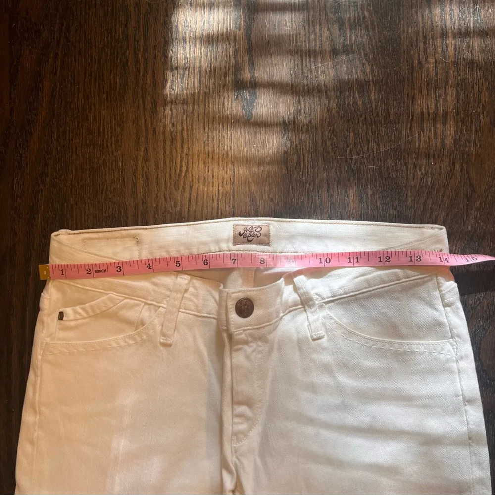 Vintage NWT Goldsign Misfits Women's Cream Straight Leg Jeans Size 27 - Image 11