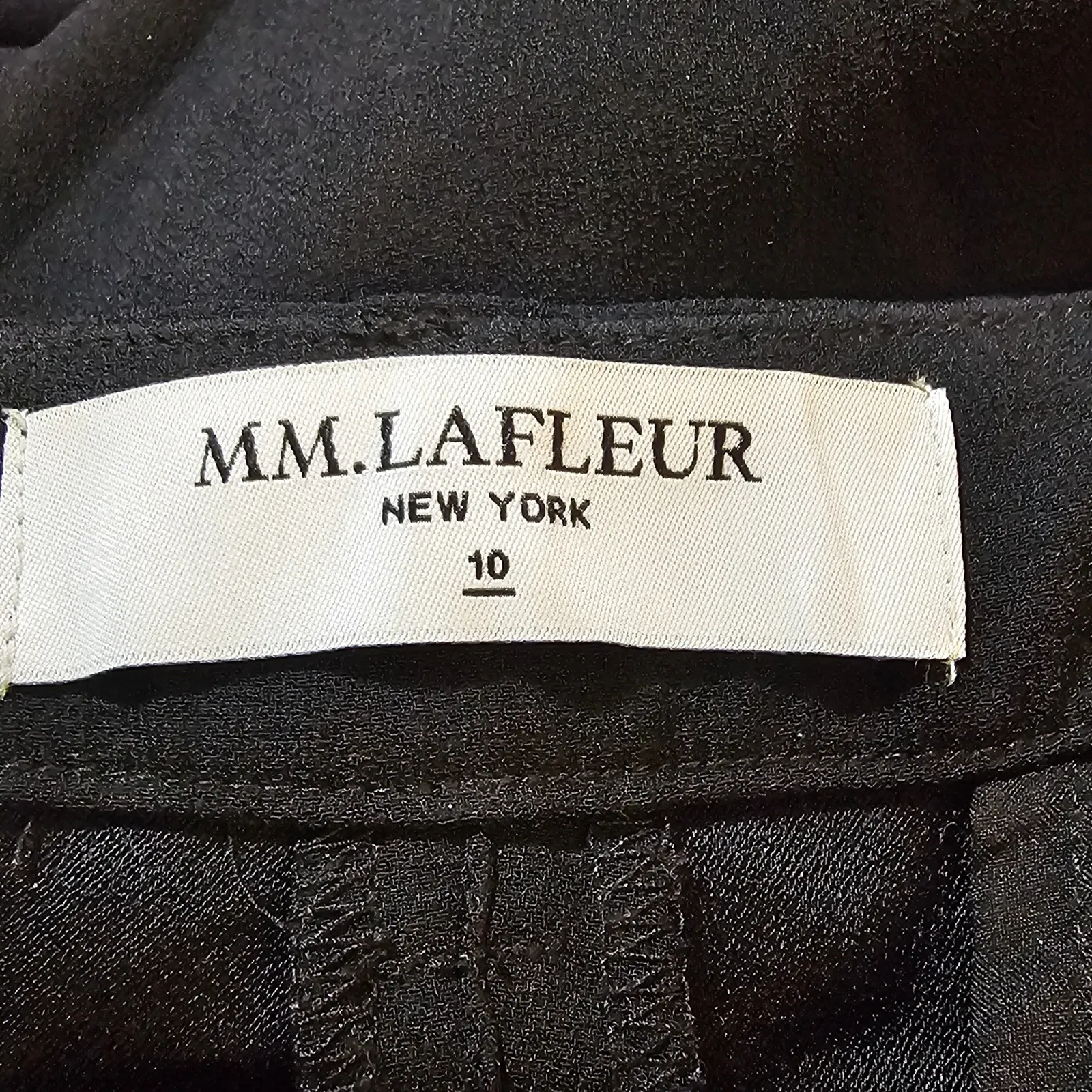 MM Lafleur Womens Black‎ Dress Pants 10 - Image 3