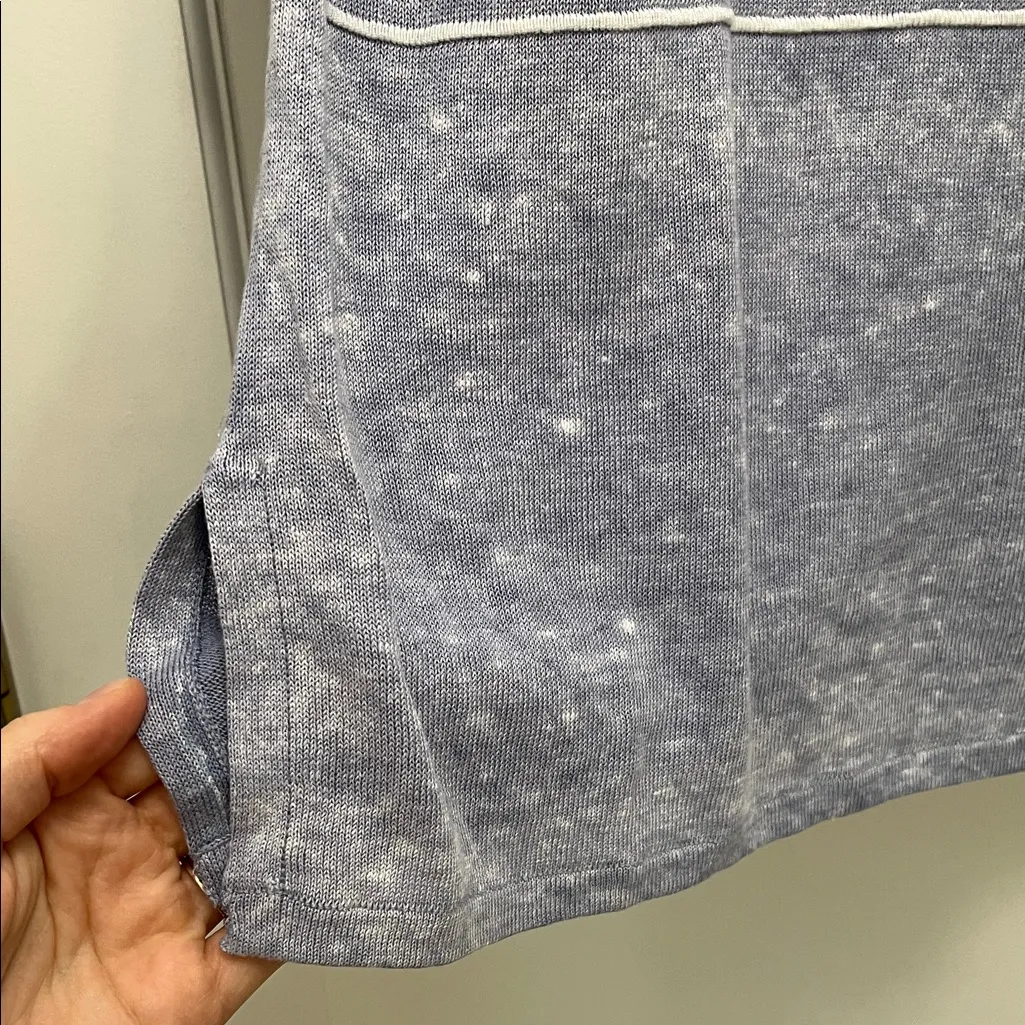 Pure Jill by J. Jill Light Blue Linen Cotton Modal Tunic Knit Top - Image 7