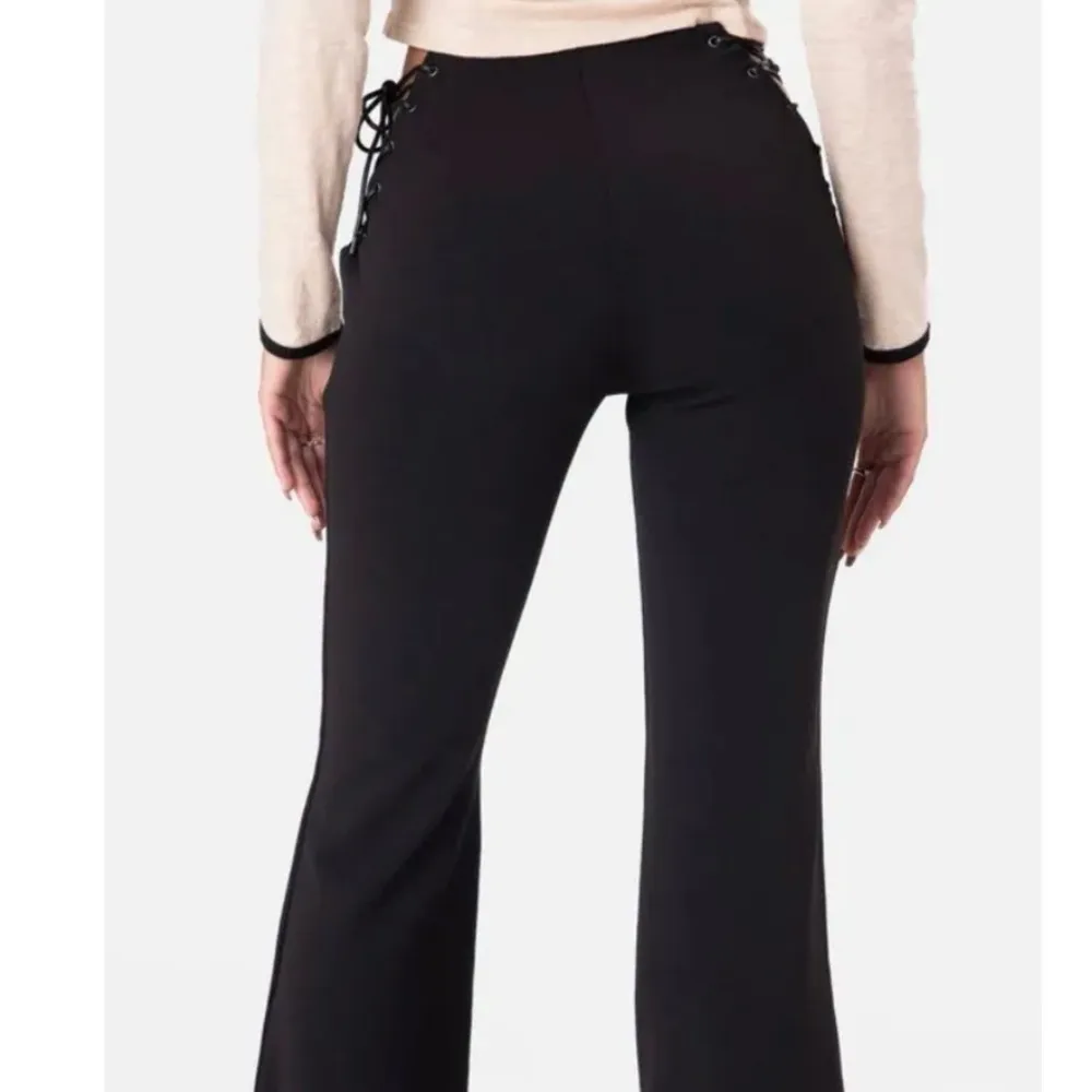 Adika  Weekend Side Lace-Up Flared Pants Size XS - Image 4