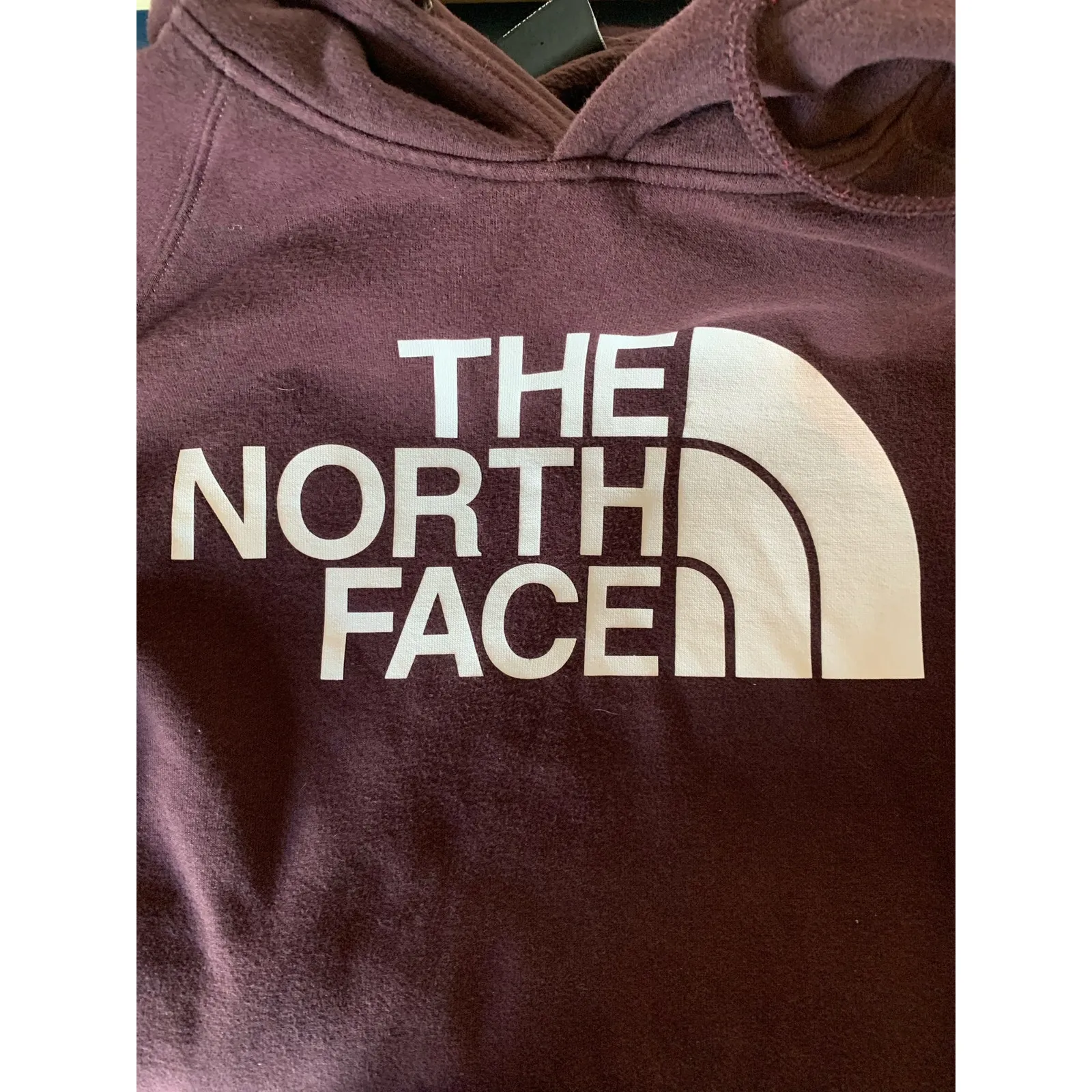 The North Face hoodie Small drawstring maroon/purple - Image 5