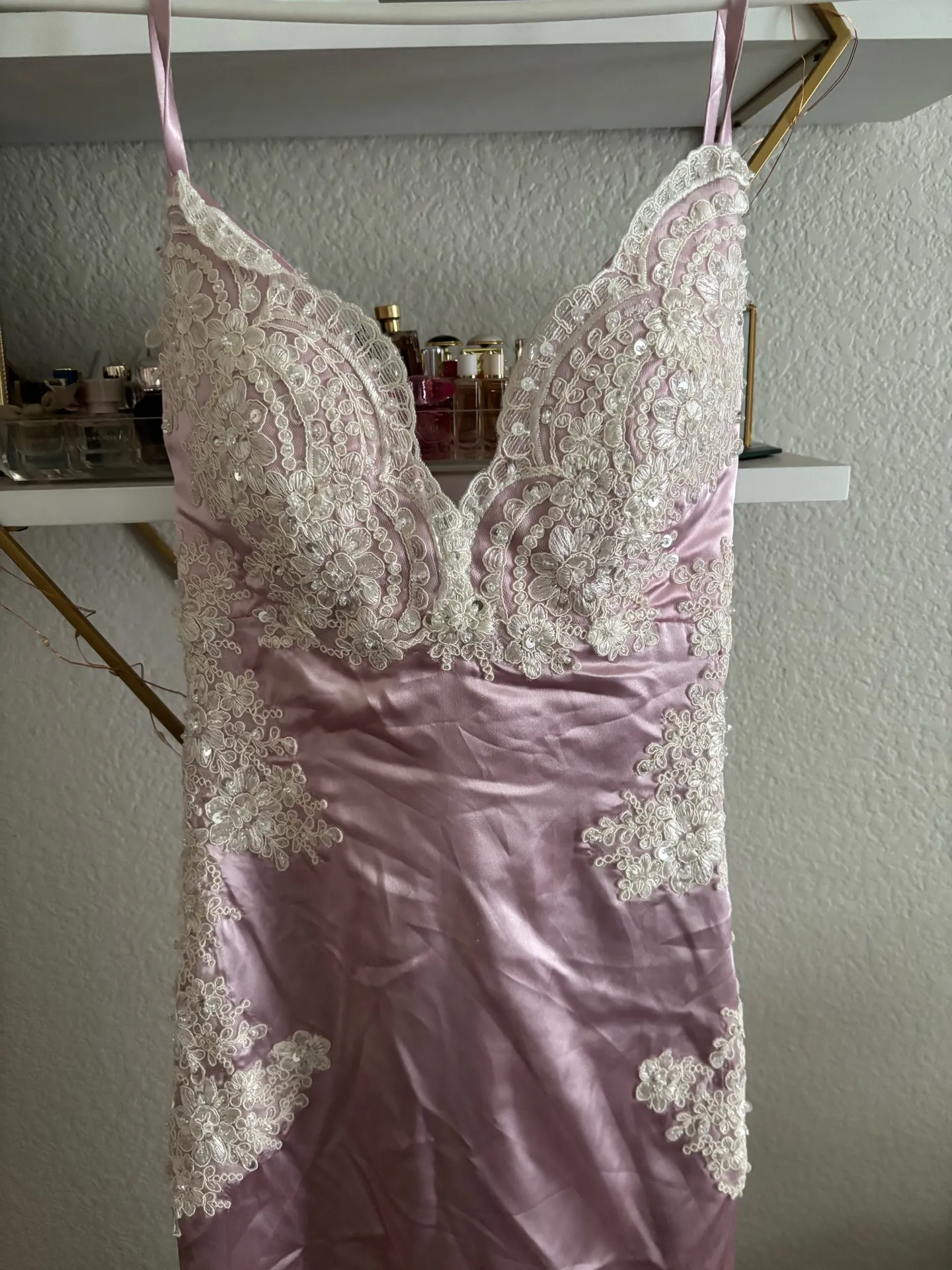 Designer Prom Dress Pink Size XS - Image 3