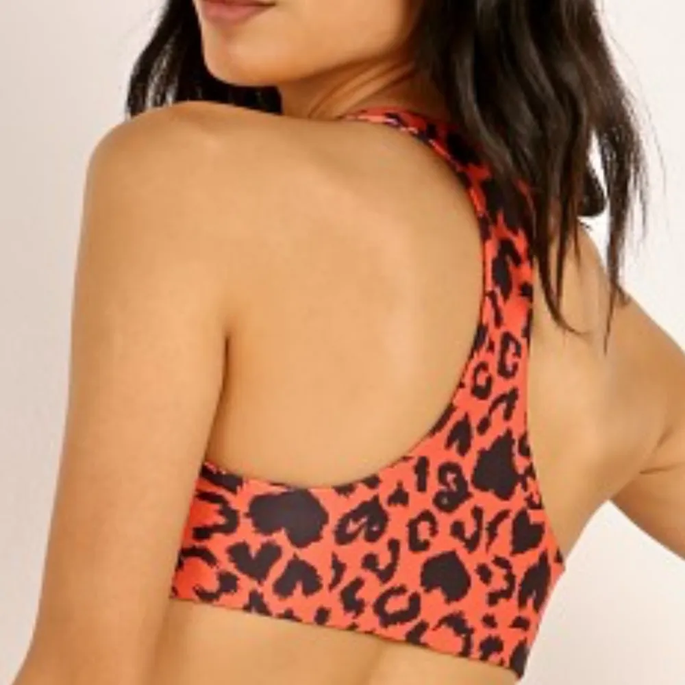 Beach Riot Rocky Sports Bra Love Red Racer Back Size XS - Image 2