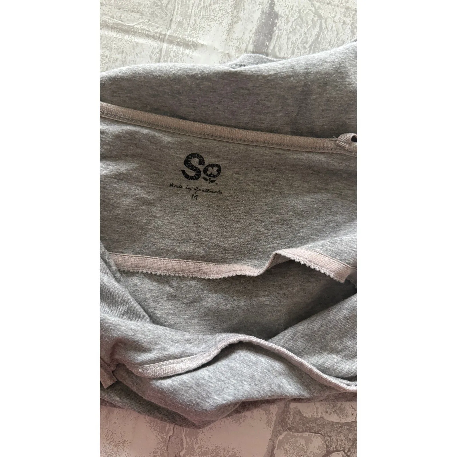 Y2K Soft Gray Spaghetti Strap Cami Top Adjustable Shelf Bra Cotton Coquette Sz M - Image 4