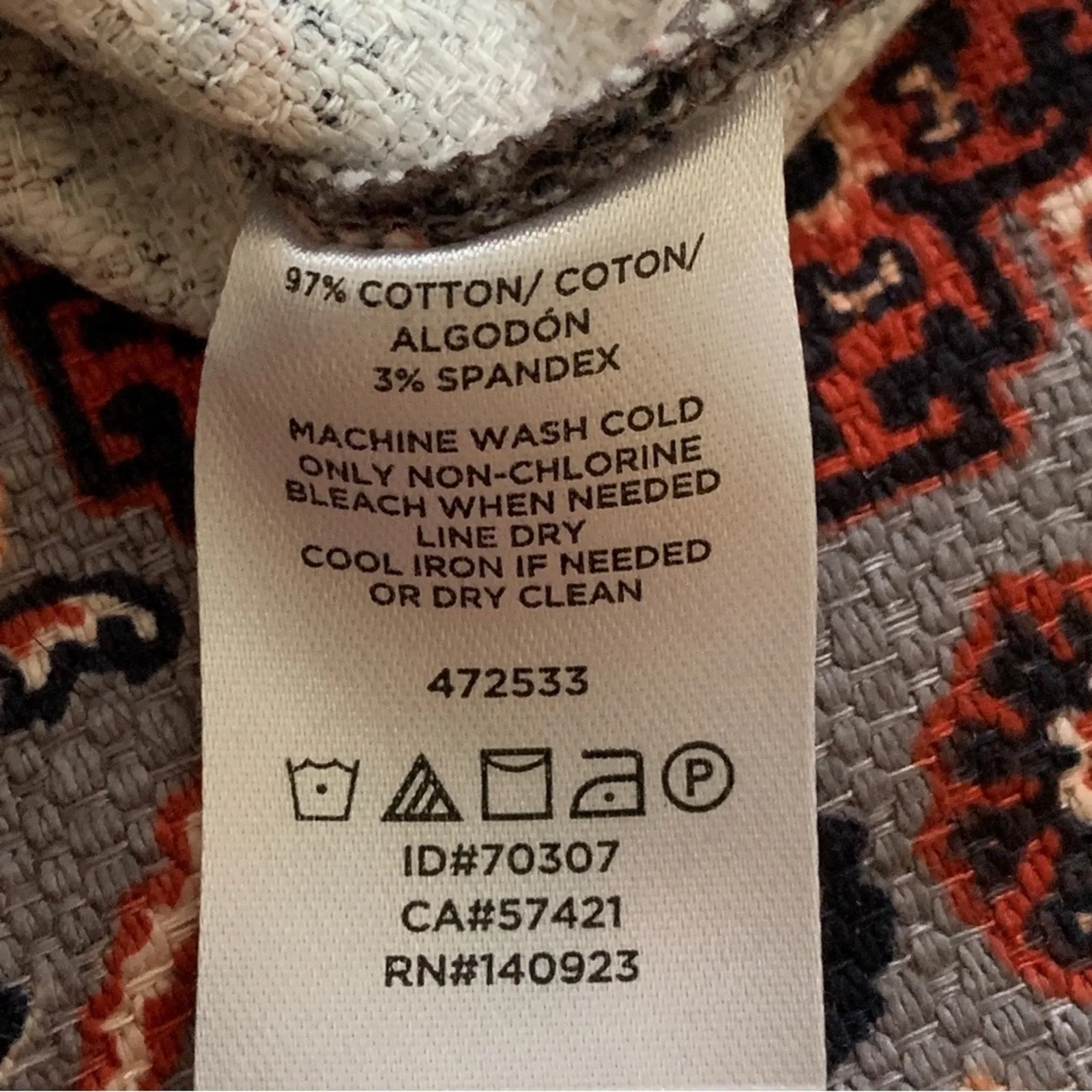 Loft Outlet Skirt Rust Black Floral Medallion Tailored Pencil Skirt Size 0P NEW - Image 7