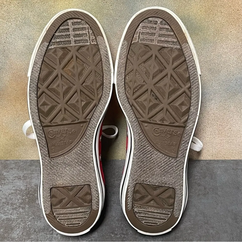 Converse All Star Red Low Cut Women's Sneakers Size 7M - Image 14