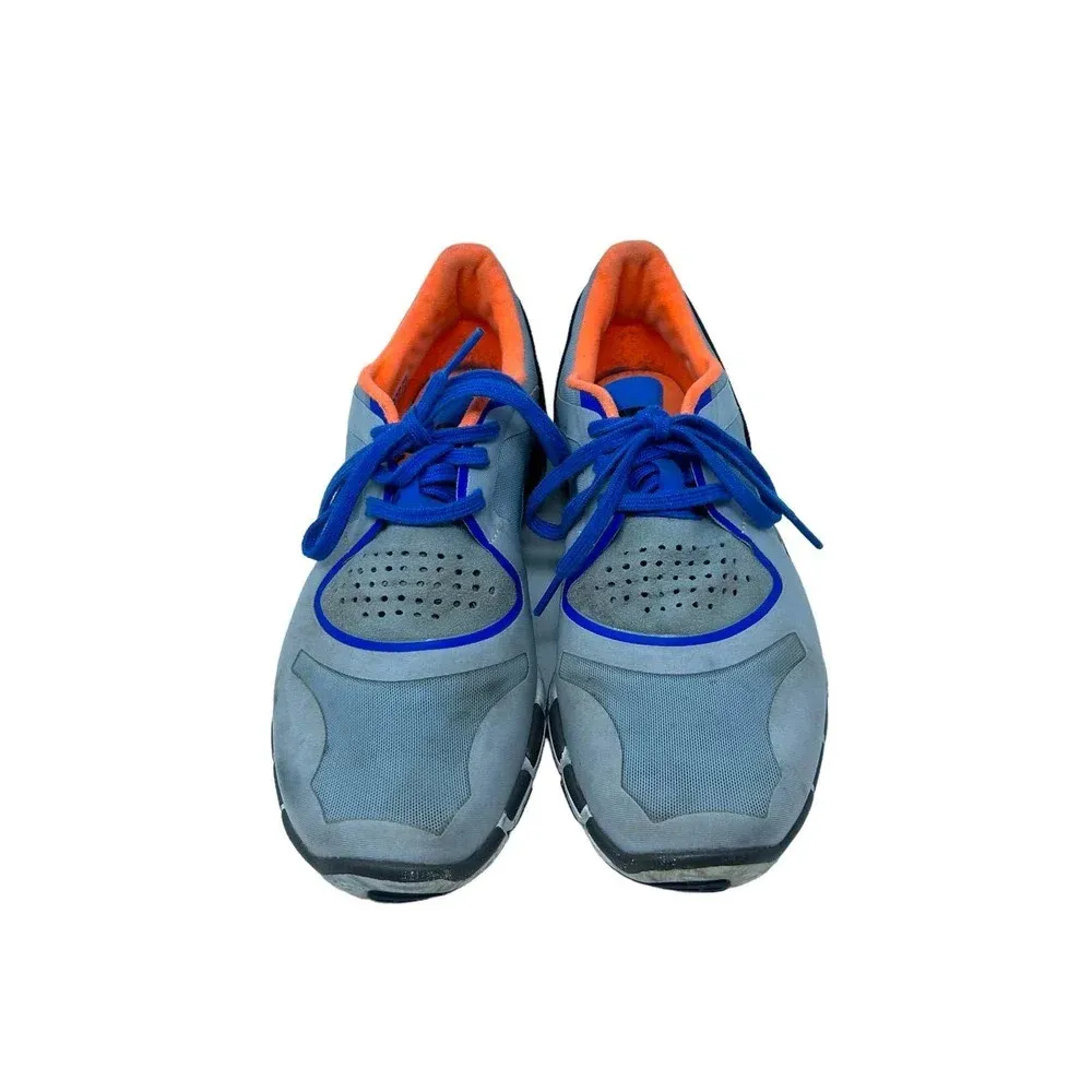 Adidas by Stella McCartney Alayta‎ Sneakers Exercise Blue Laces Gray Size 8.5 - Image 3