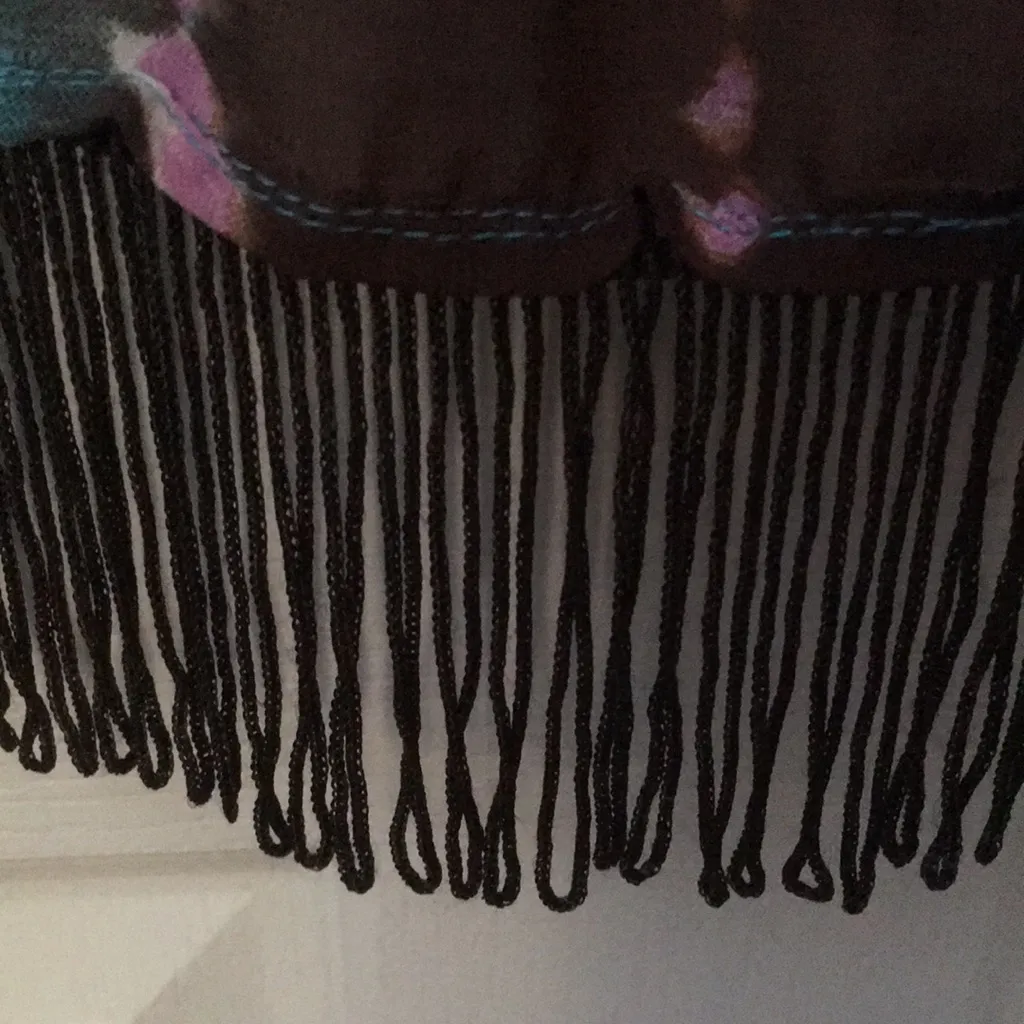 Angie FINAL MARKDOWN Ladies’  Sheer Fringed Open-front Top (M) - Image 8