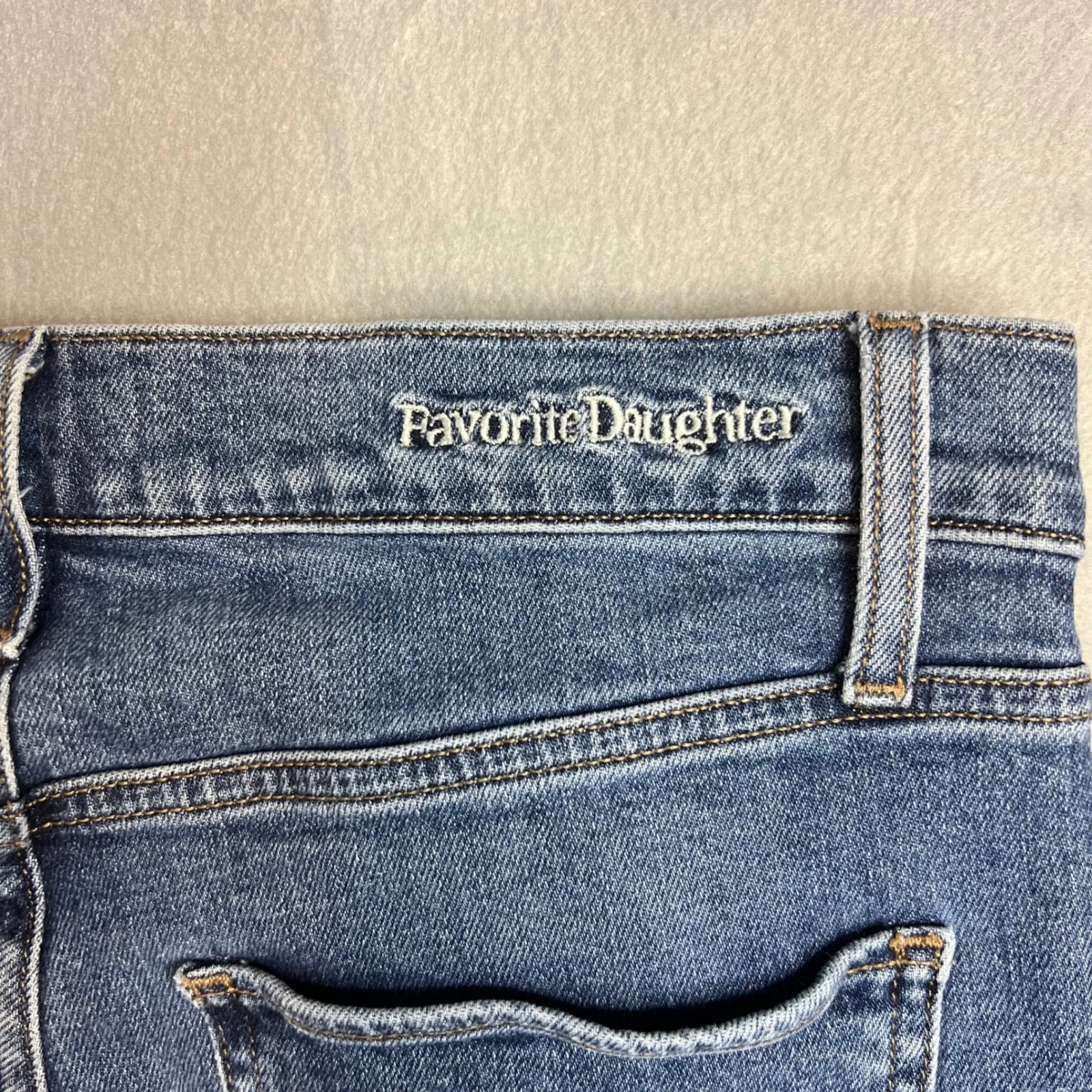 Favorite Daughter Valentina Tower Super High Rise Cigarette Jeans Size 31 Blue - Image 6