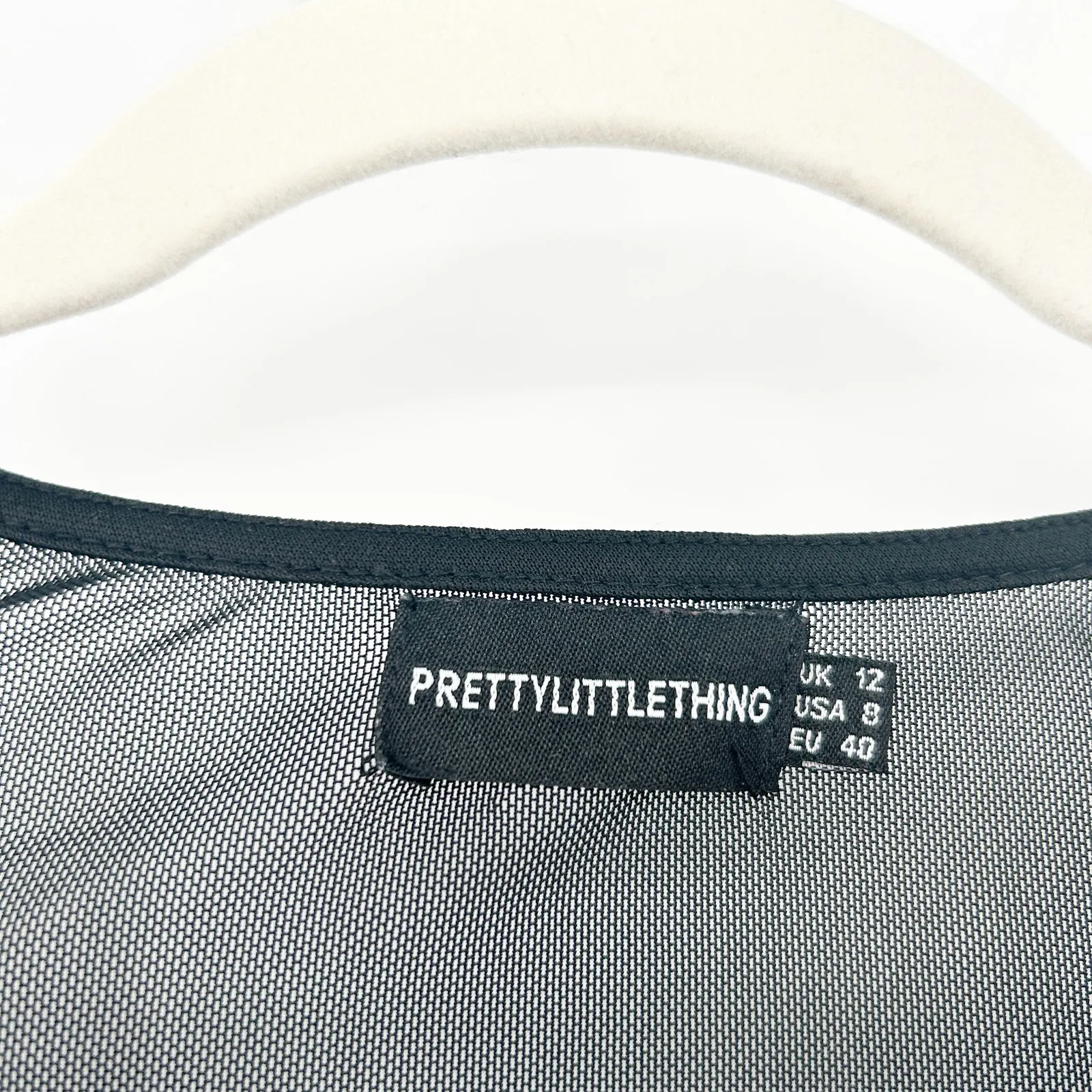 PrettyLittleThing Whimsigoth Sweetheart Neck‎ Slinky Mesh Sheer Bra Crop Top 8 - Image 4