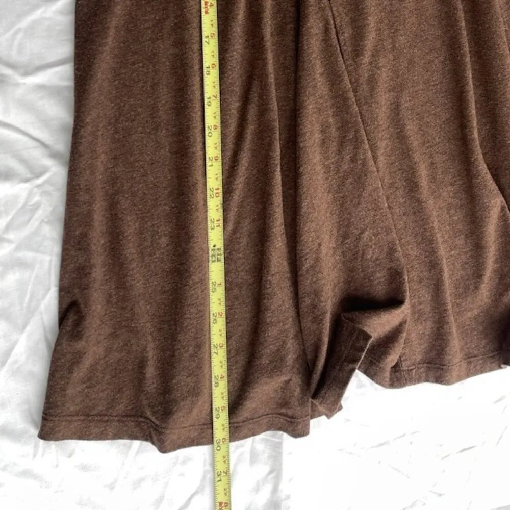 Vintage White Stag Layer Embroidered Long Skirt Brown Stretchable Women’s Size L - Image 5