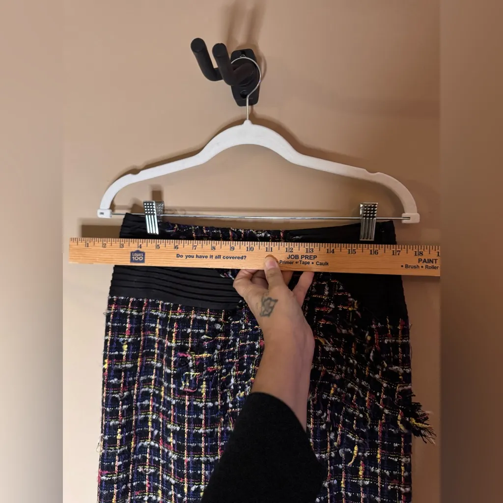 Tulle for Anthropologie Academia tweed pencil skirt size 2 - Image 9