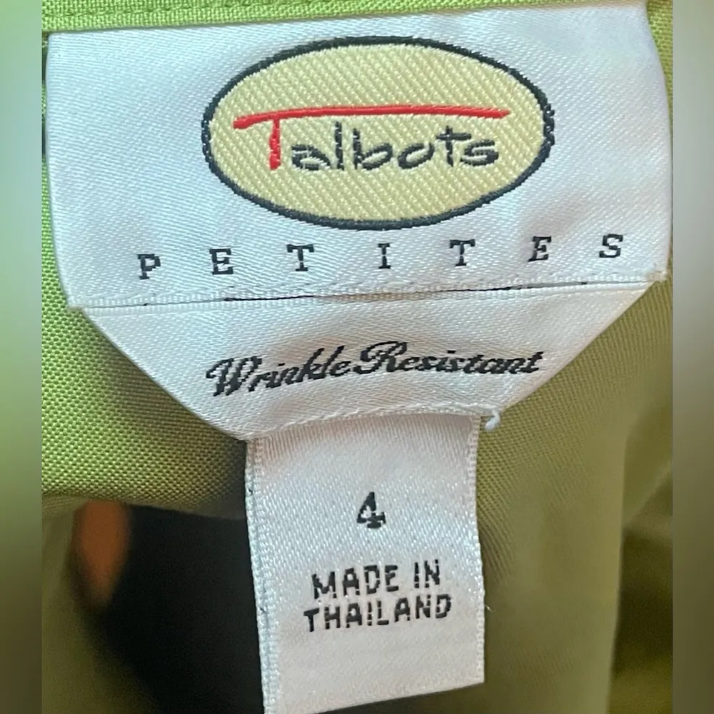 Talbot- Mustard green woman’s button down shirt Size‎ 4 - Image 7