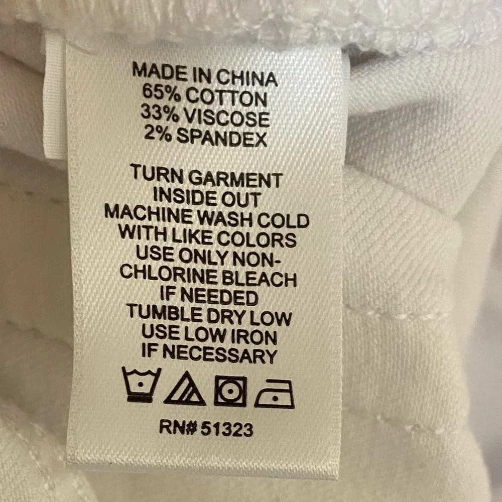 1. State 1.‎ State jeans white flare leg boho stretchy Sz 32 - Image 6