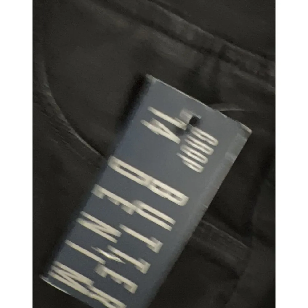 AVENUE Denim Butter pull on crop Jeans Black Size 14 NWT - Image 3