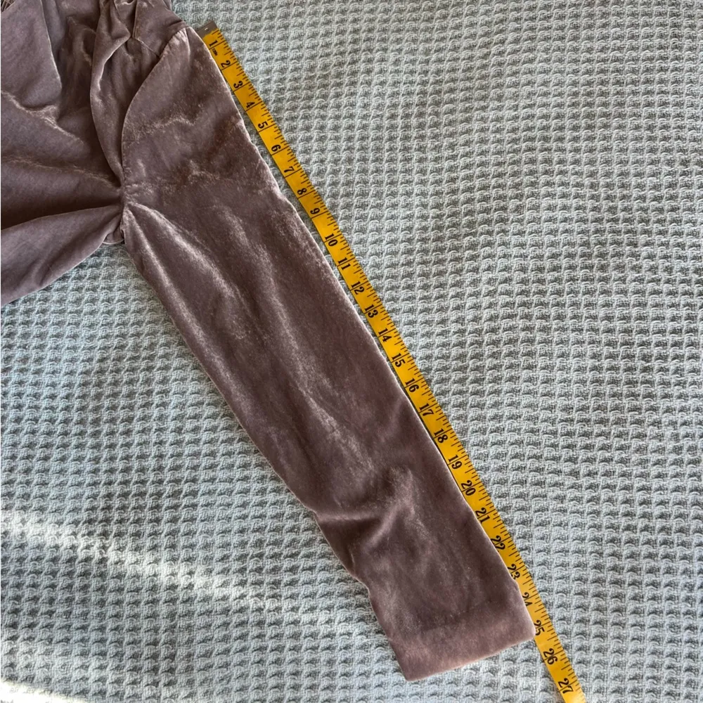 NWT Wayf Nordstrom Velvet Open Jacket Shirt Womens Small Pewter Gray Top Blouse - Image 7