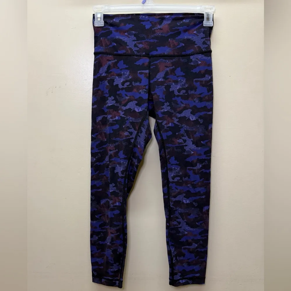 Lululemon Wunder Under Purple Camo Leggings - Image 4