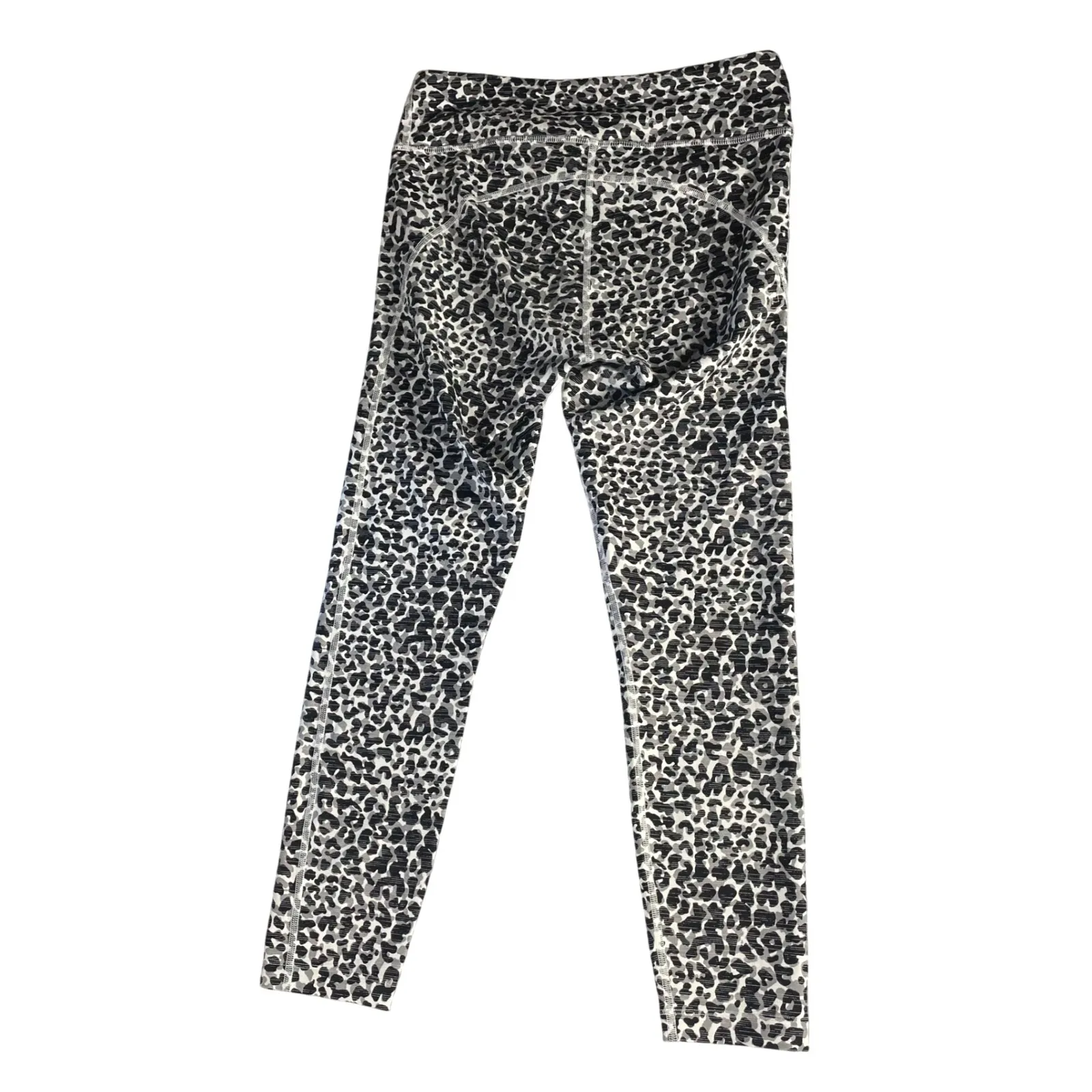 Outdoor Voices Women's Leggings‎ M Black White Leopard Animal Print High Rise - Image 6