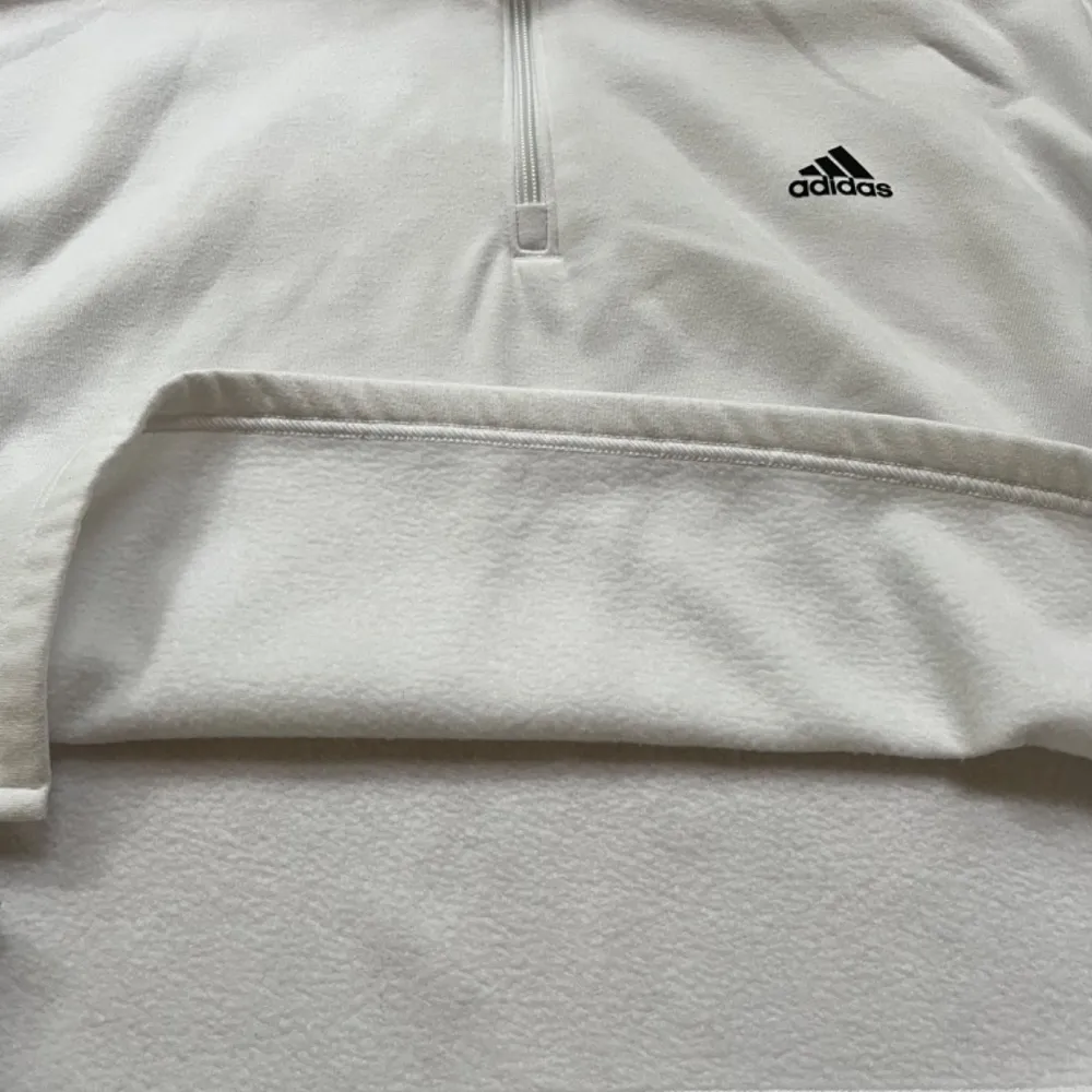 Adidas Plus 2X Crop Training White Pullover  Zip Track Cozy Sweater Fleece - Image 8