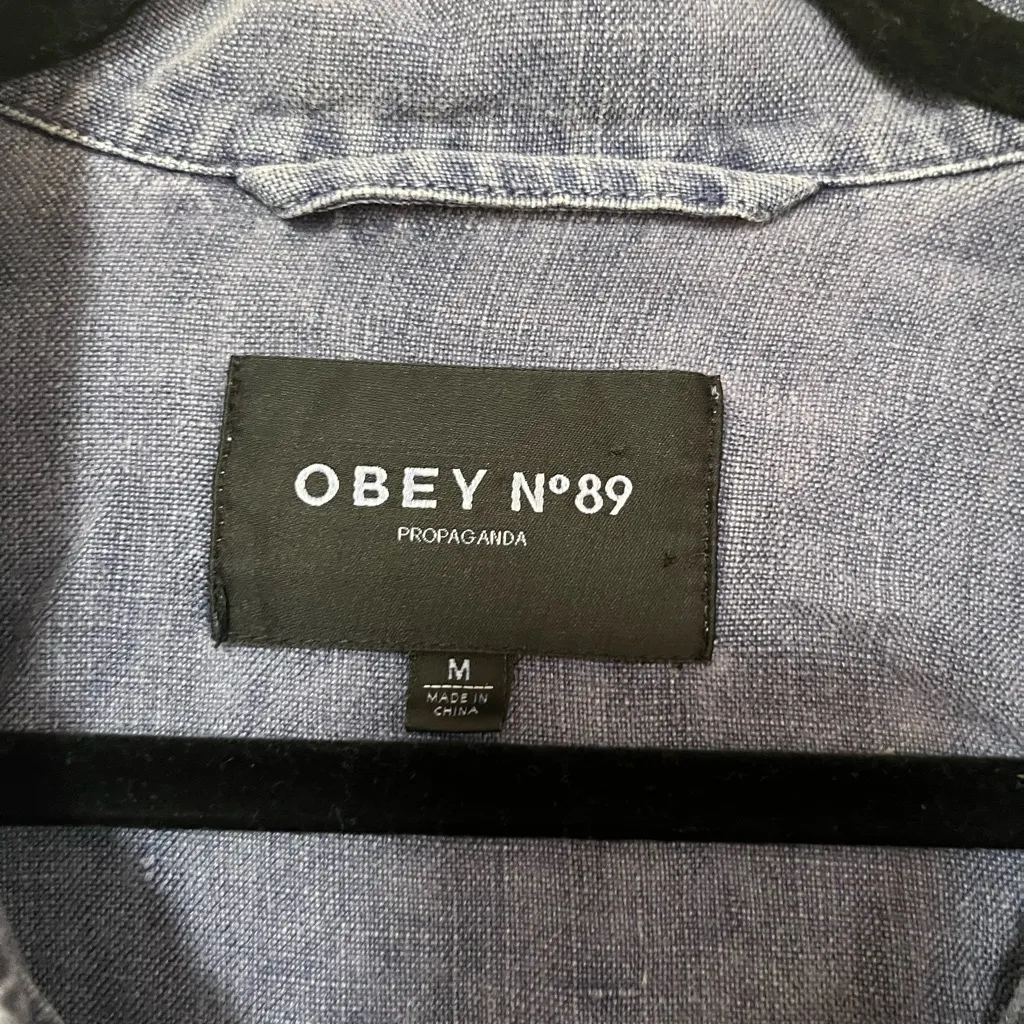 Obey Propaganda No. 89 Blue French Chore Jacket - Image 2