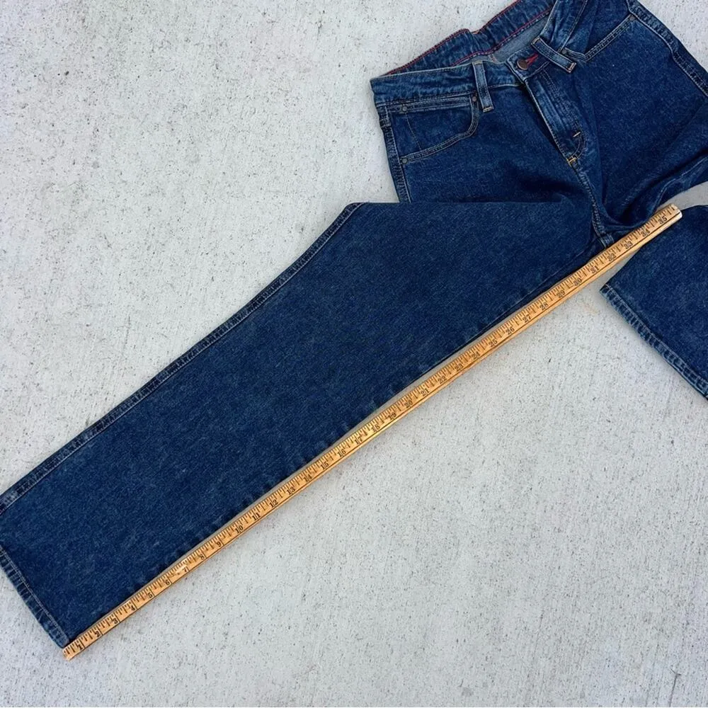 Y2K Wrangler 18MWZSW Jeans 3/4x32 Natural Rise Slim Fit Stretch Straight Leg - Image 8