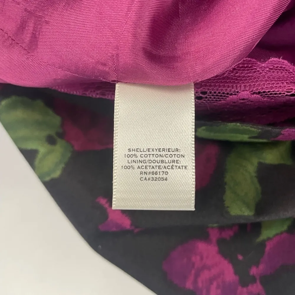 Moulinette Soeurs Dinner for Two Floral Dress in Black Pink Size‎ 0 - Image 5