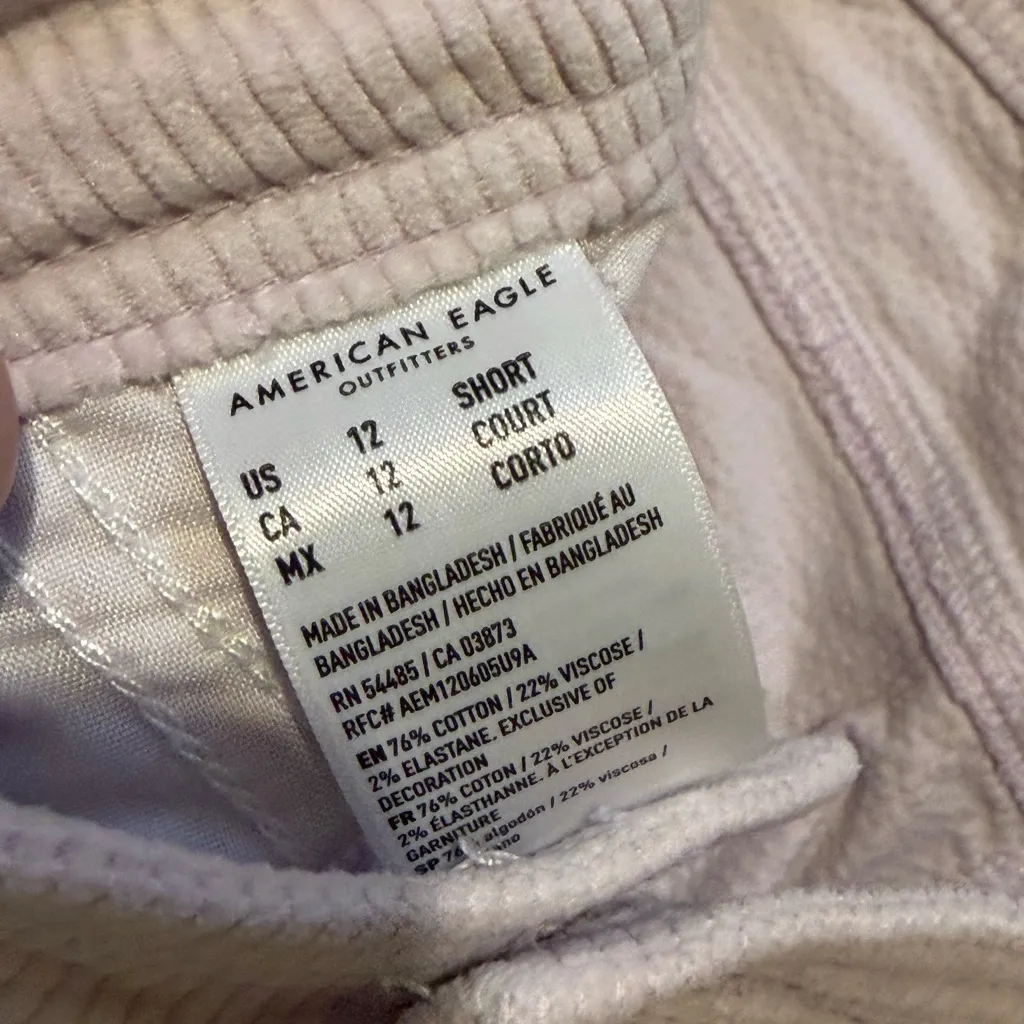 American Eagle Pale Pink Corduroy Pants - Image 4