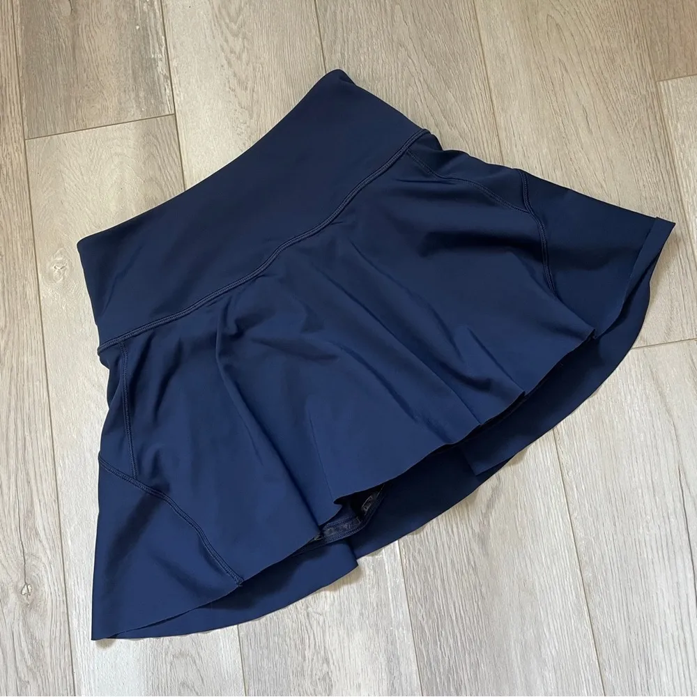 Athleta Ace Tennis Skort 15.5" Workout Tennis Golf Navy Blue (XXSmall) - Image 2