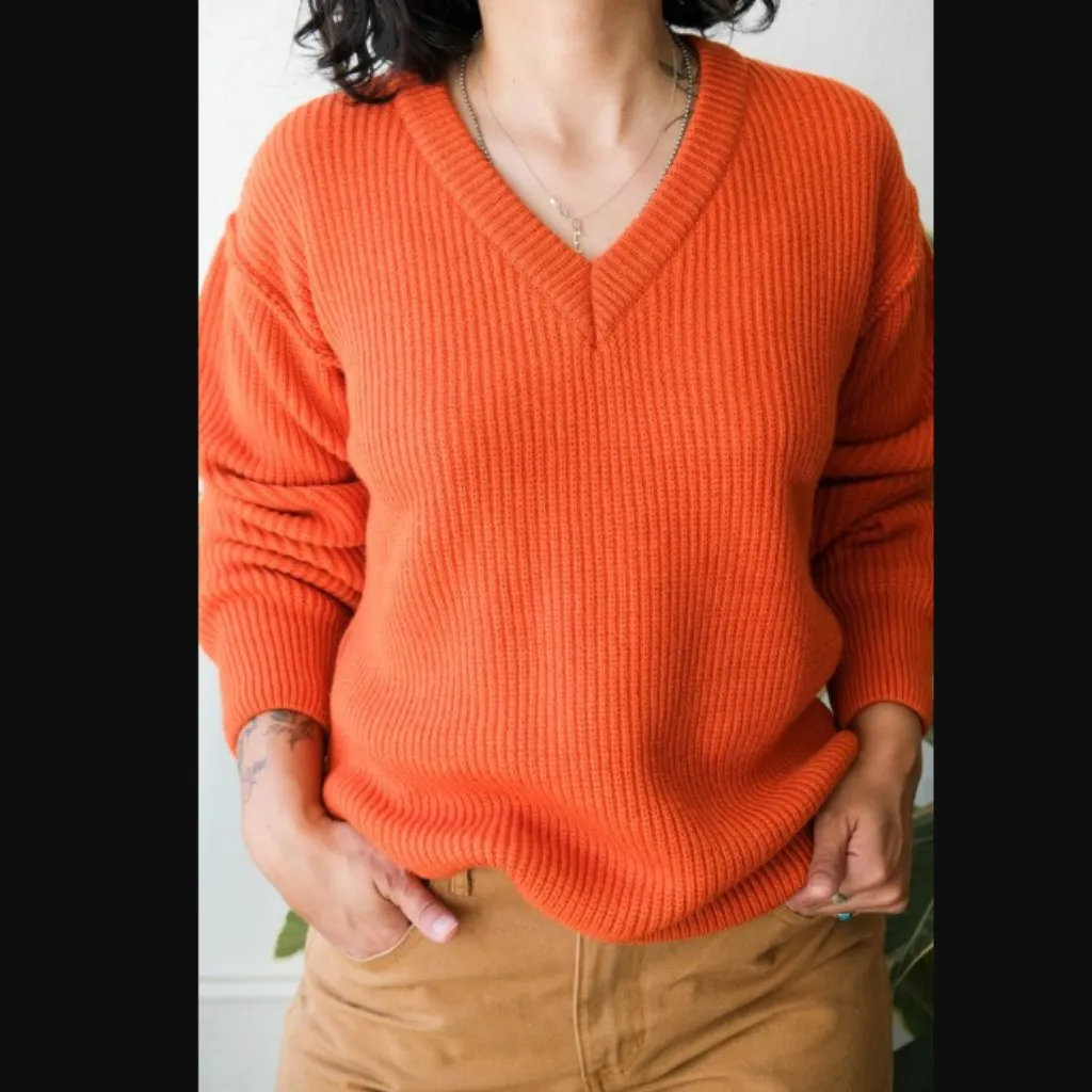 Girls of Dust Orange Oversized V - Image 3