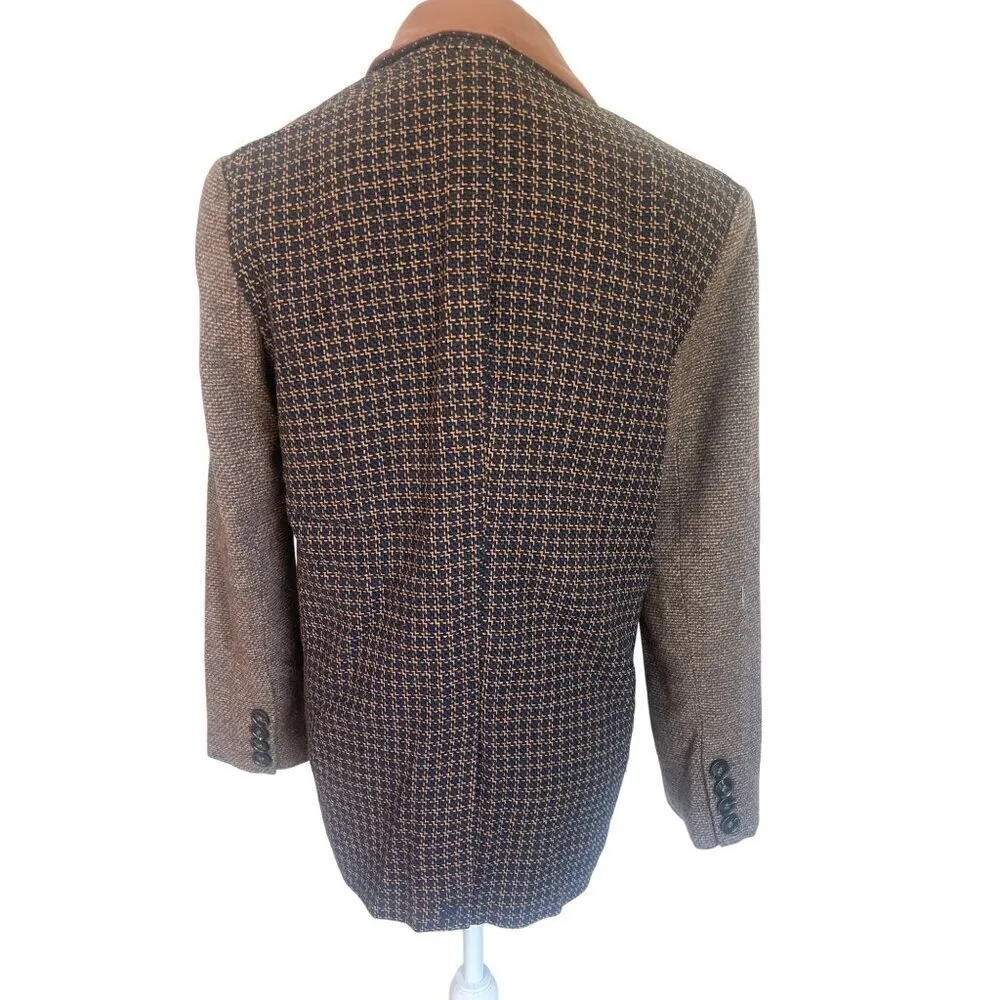 Steve Madden Kelly Tweed Blazer in Peacoat Small New Womens Plaid Jacket - Image 8