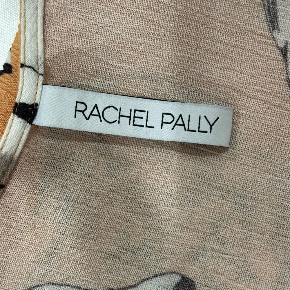 Rachel Pally Crinkle Rae Maxi Dress Caftan Floral Yellow Medium Maternity - Image 11