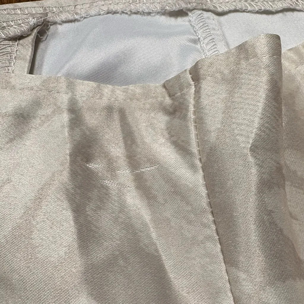 Prettylittle Thing Gold And White Floral Lace Up Corset Style Crop‎ Top Size 4 - Image 7